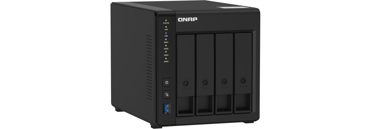 Dysk sieciowy NAS / macierz QNAP TS-451D2 (4xHDD, 4x2-2.9GHz, 4GB, 4xUSB, 2xLAN)
