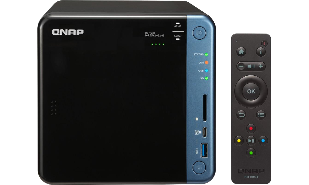 QNAP TS-453B-4G z pilotem
