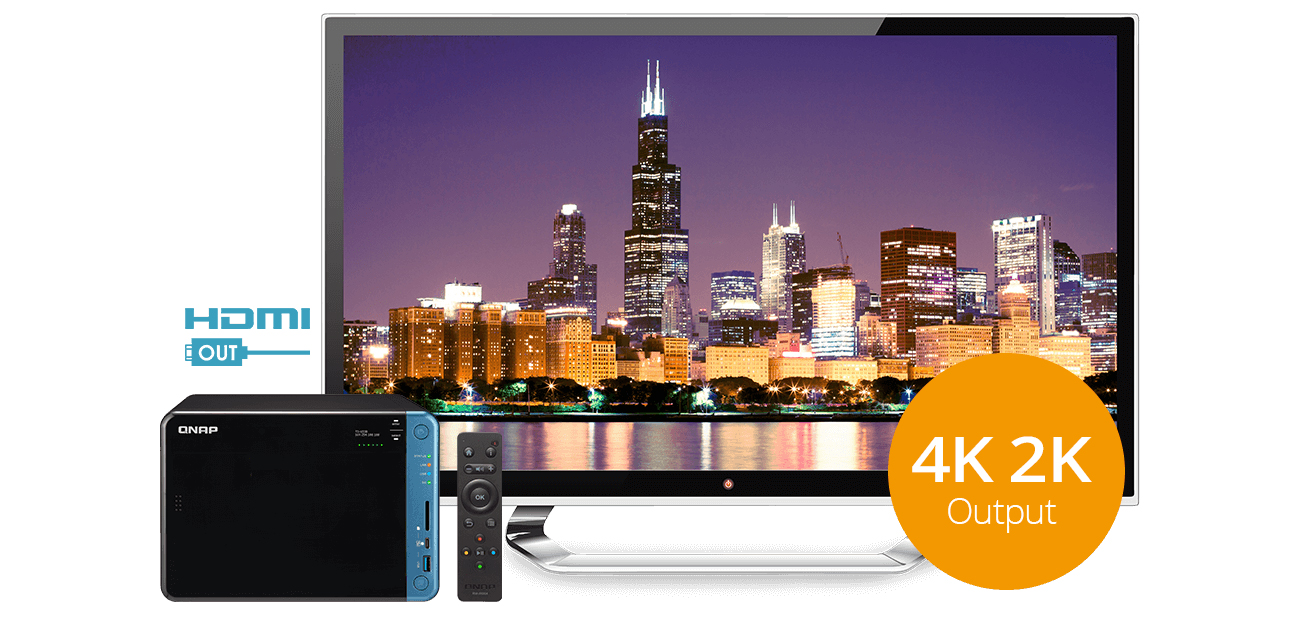 QNAP TS-653B HDMI 4K