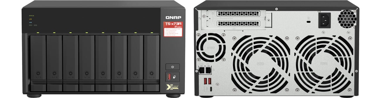 Dysk sieciowy NAS / macierz QNAP TS-873A-8G (8xHDD, 4x2.2GHz, 8GB, 2xLAN)