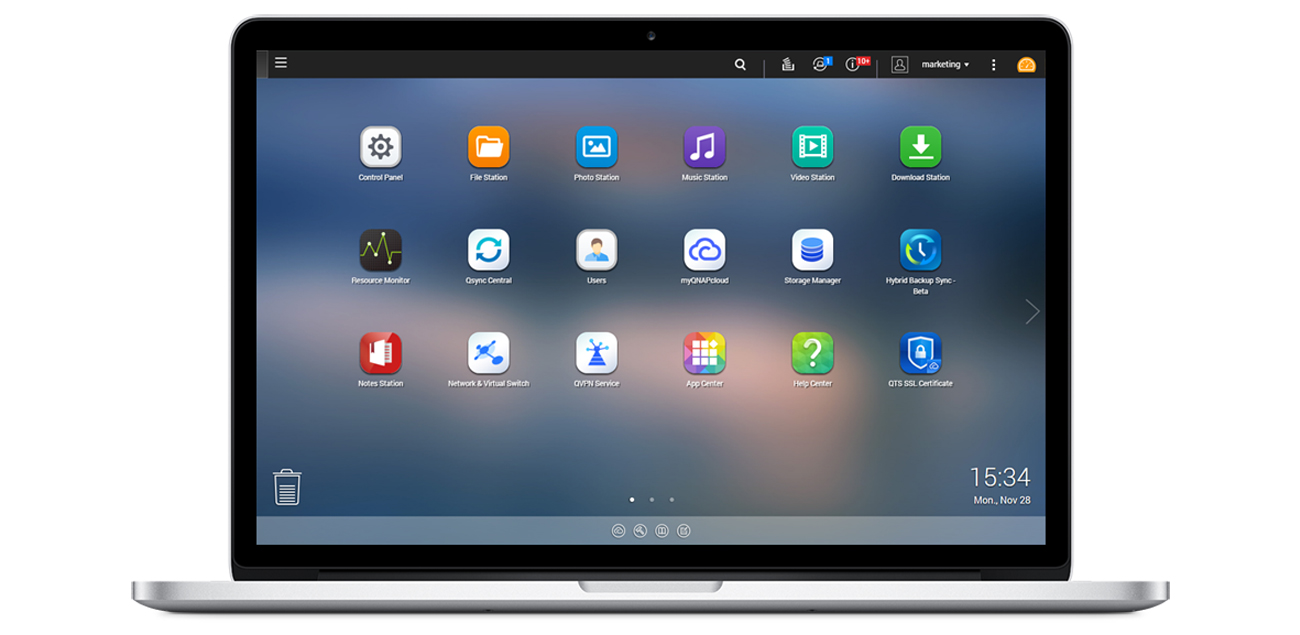 QNAP TS-873U-RP Syetem Oeracyjny QTS