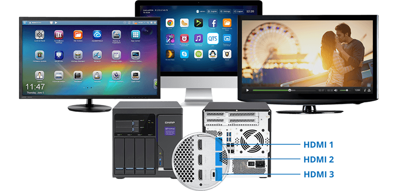 QNAP TVS-682-i3-8G HDMI