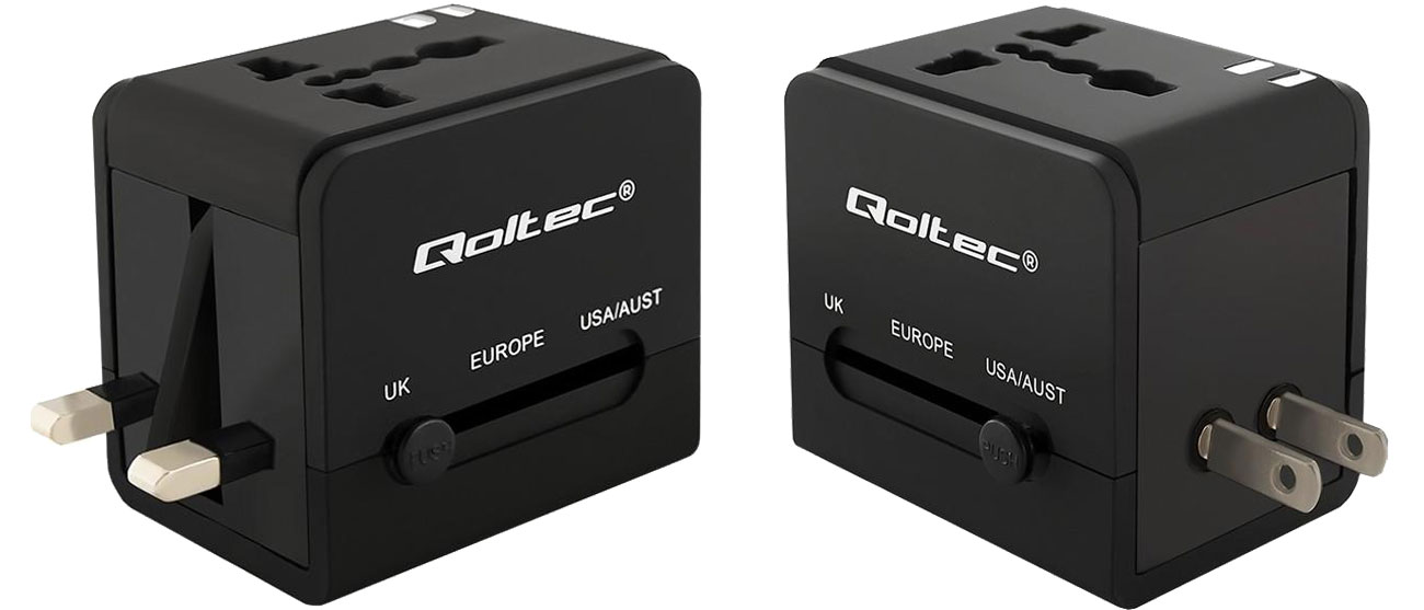 Qoltec Uniwersalny adapter podróżny 10,5 W 5V 2.1A 50133