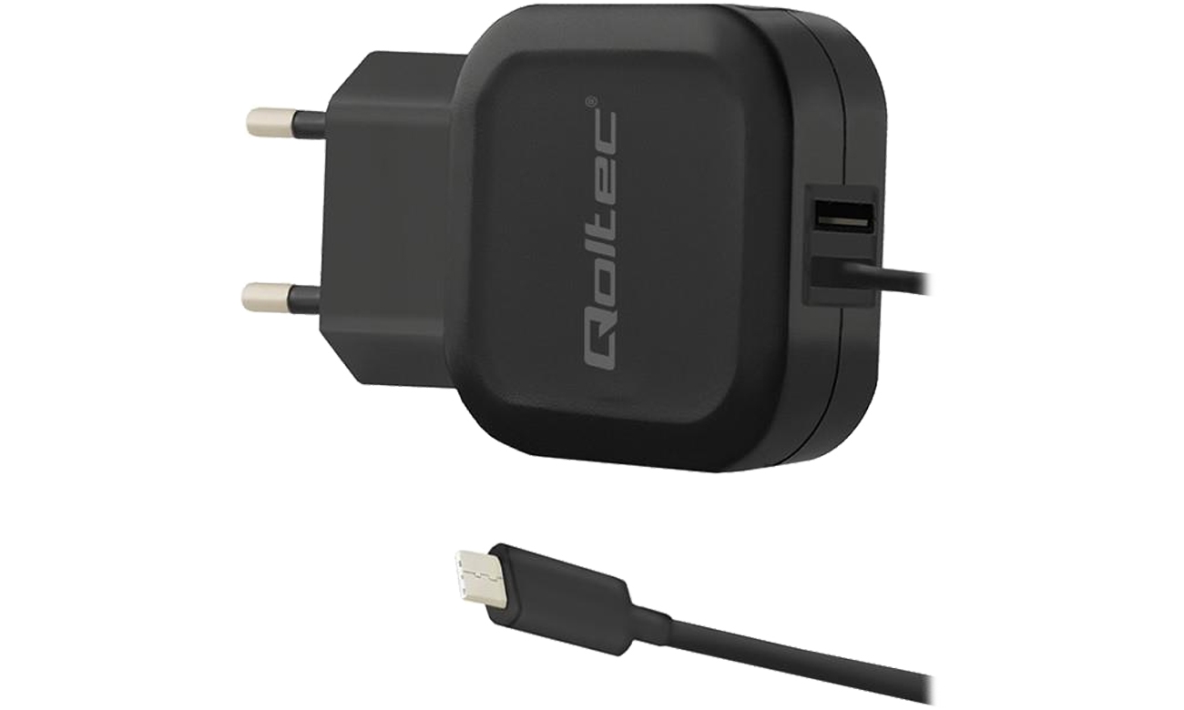 Ładowarka do smartfonu Qoltec Sieciowa 3,4 A 17W 5V + USB-C 50190