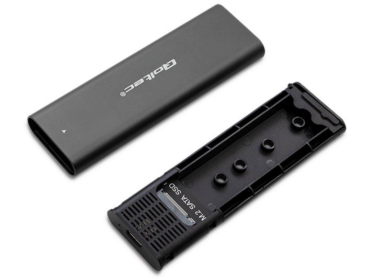 Obudowa Qoltec 50311 do dysków M.2 SATA SSD NGFF USB typ C - Widok ogólny