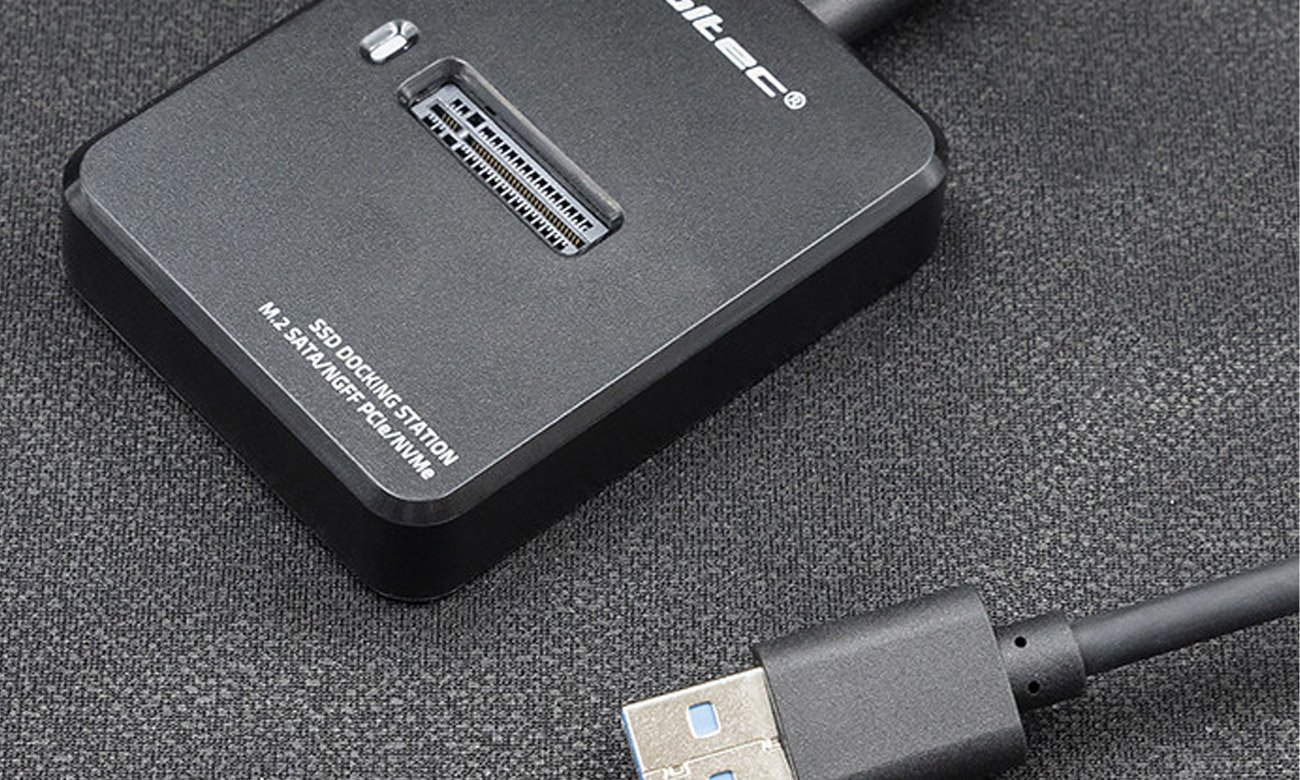 Stacja dokująca Qoltec do dysków SSD M.2 SATA/PCIe (NGFF/NVMe)