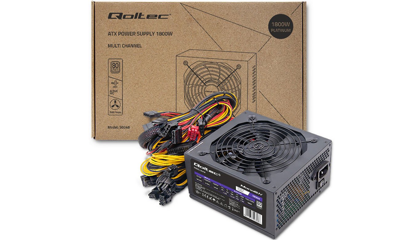 Netzteil für Computer Qoltec Gaming Miner 1800W