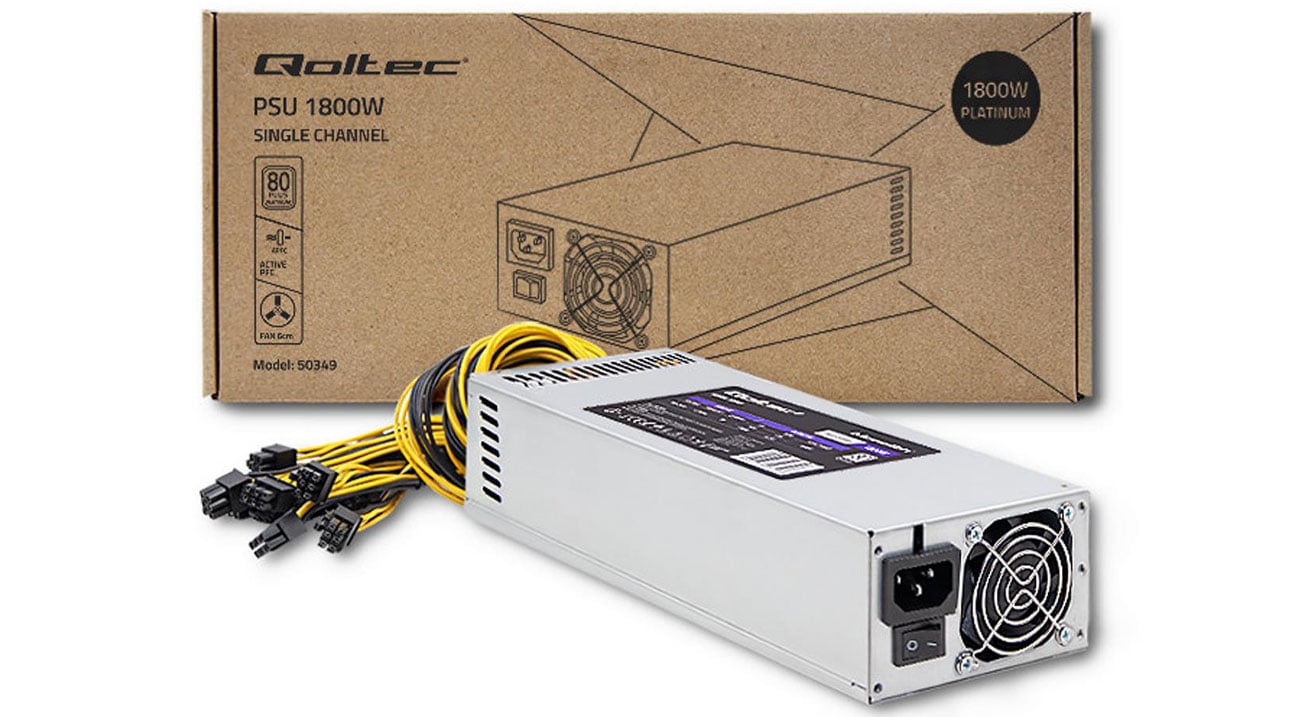 Zasilacz do komputera Qoltec PCI-E Smart 1800W