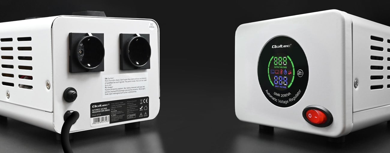 Qoltec AVR PRO wyświetlacz i złącza