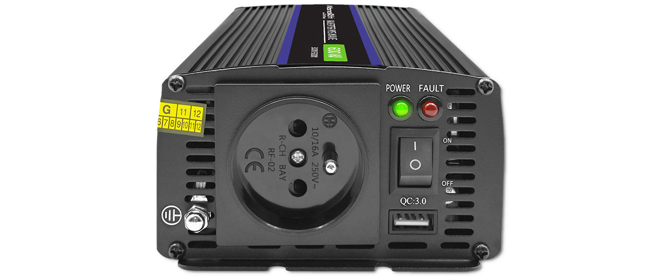 Qoltec 600 MS Wave 51924 złącza