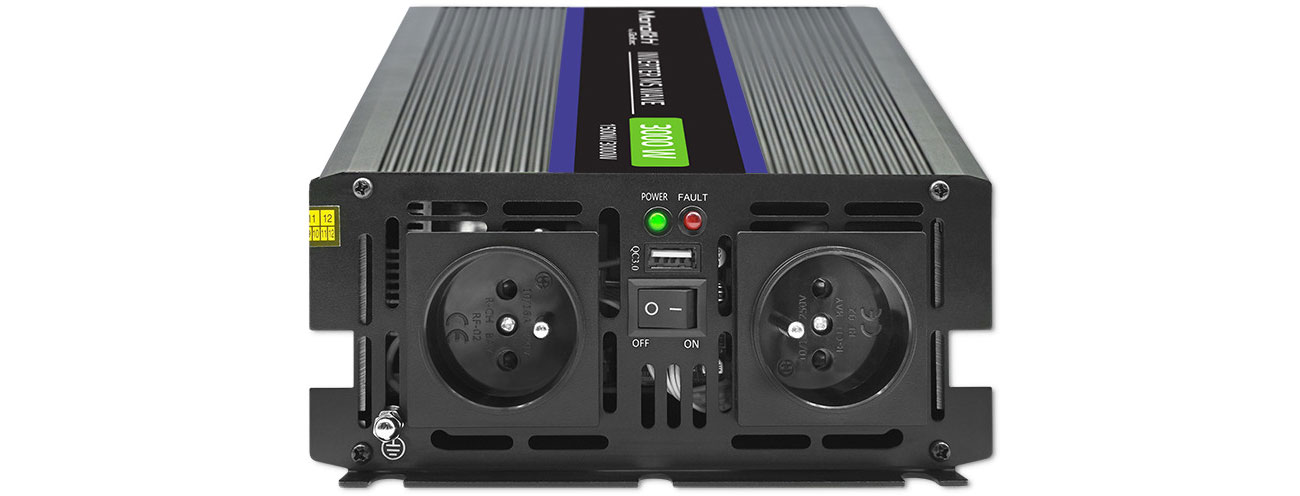 Qoltec 3000 MS Wave 51927 złącza