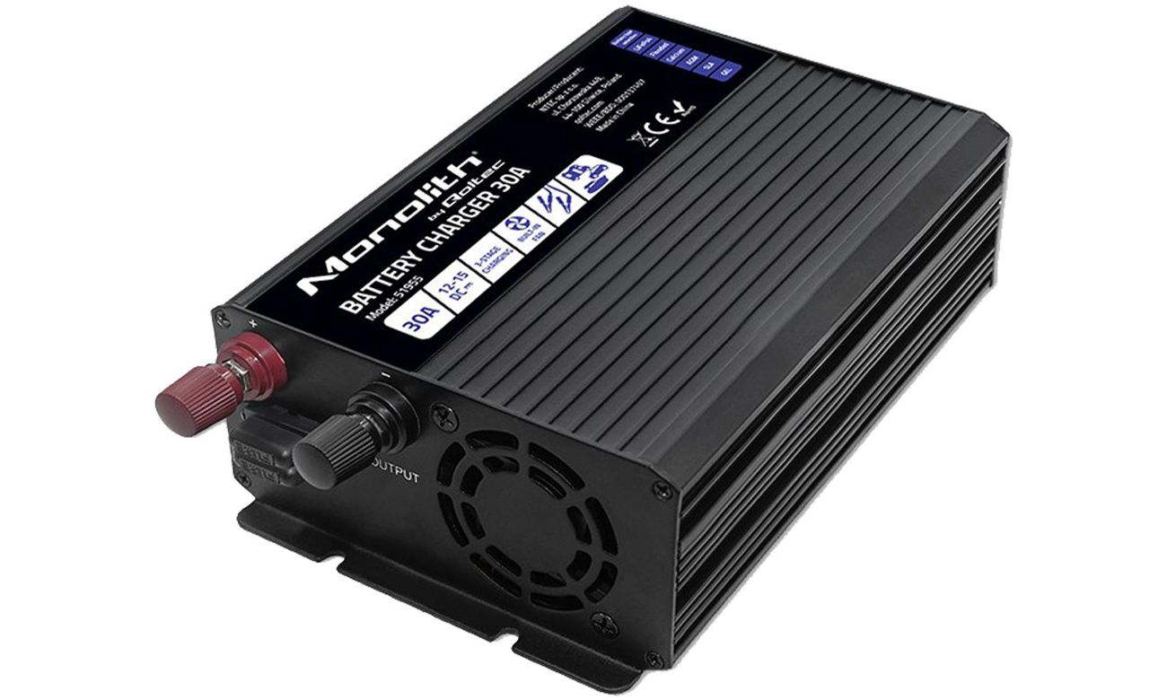 Qoltec Inteligenta Ładowarka Monolith LiFePO4 AGM GEL 30A 12V