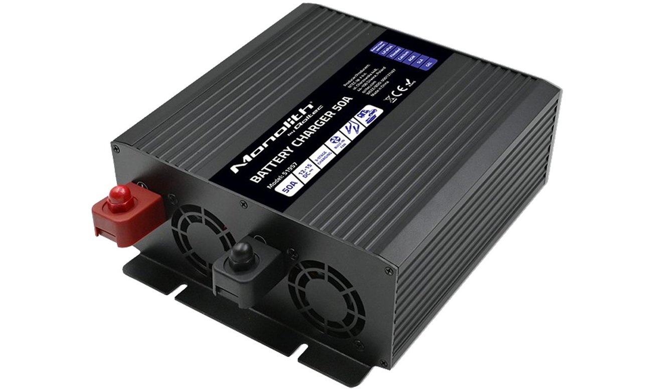Qoltec Inteligenta Ładowarka Monolith LiFePO4 AGM GEL 50A 12V