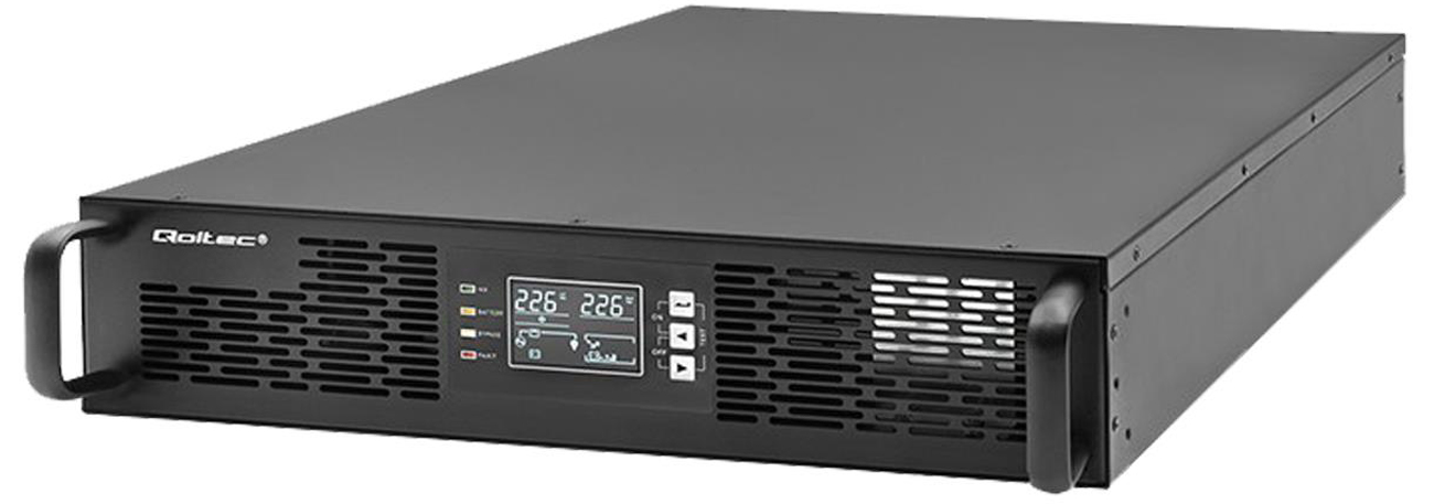 Zasilacz Qoltec UPS 3kVA 3000W Power Factor 1.0 On-line