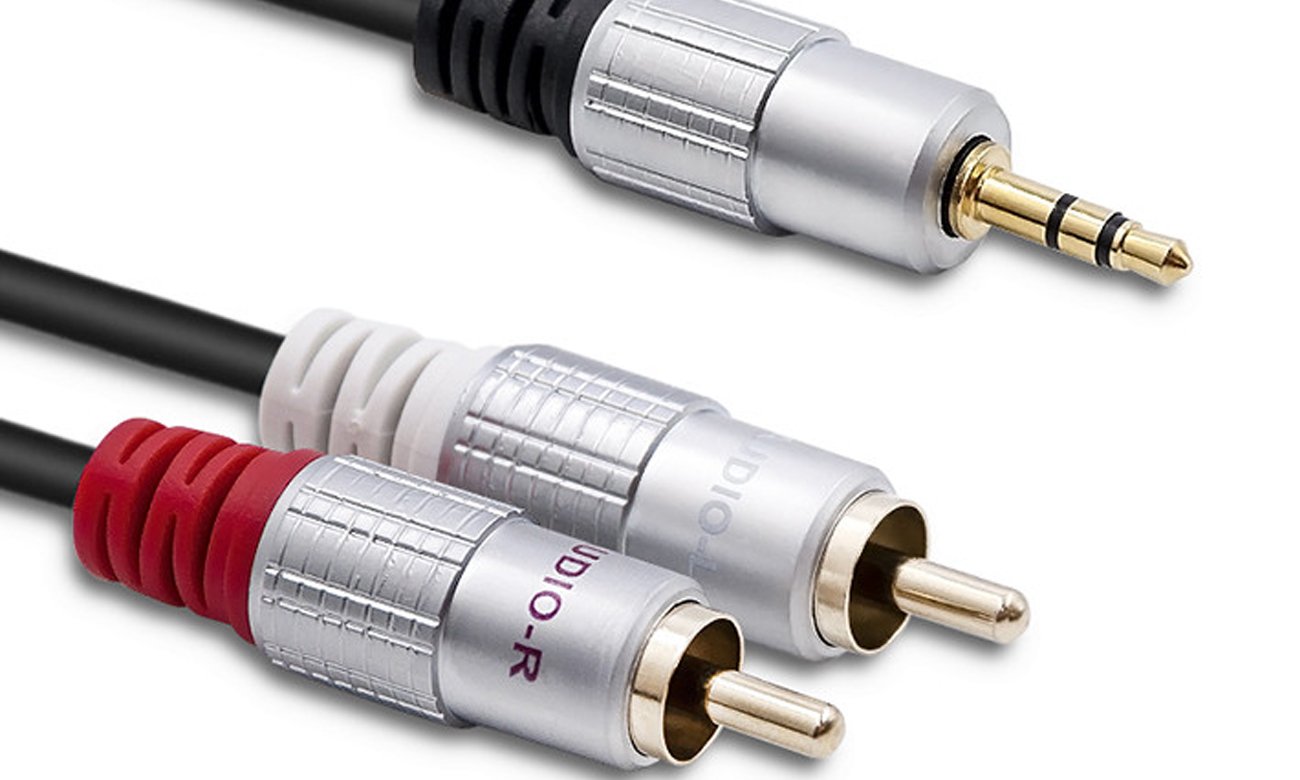 Kabel audio Qoltec 2x RCA Mini Jack 3.5 mm