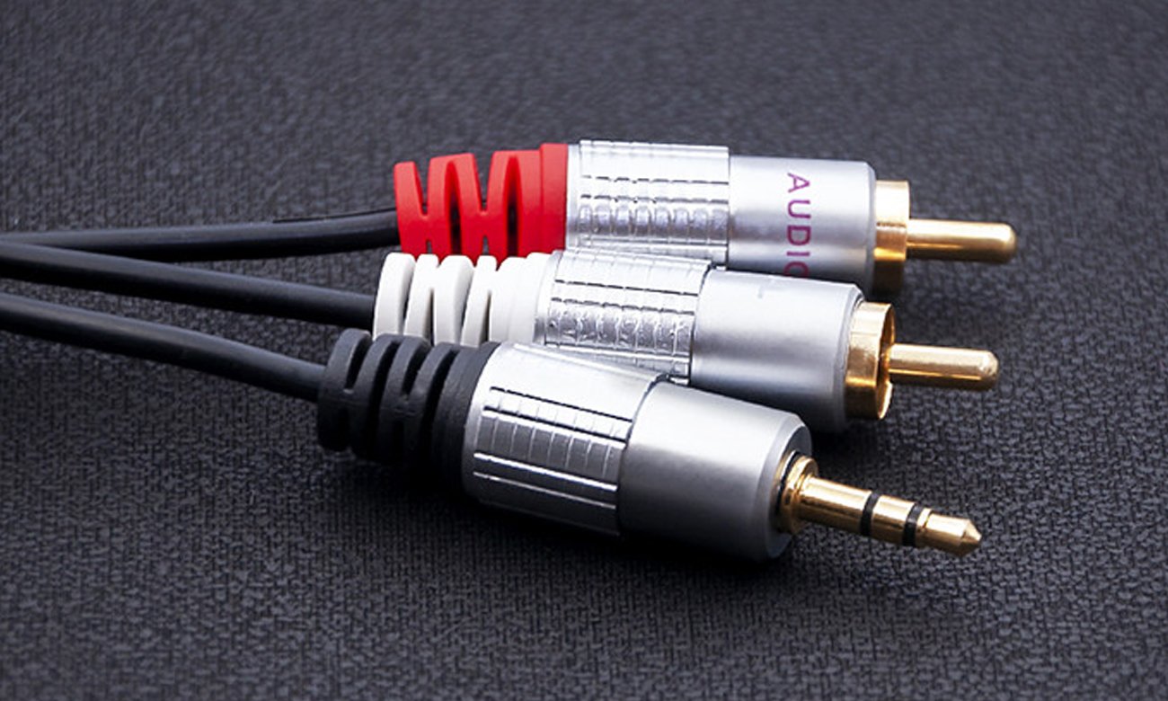 Kabel audio Qoltec 2x RCA Mini Jack 3.5 mm