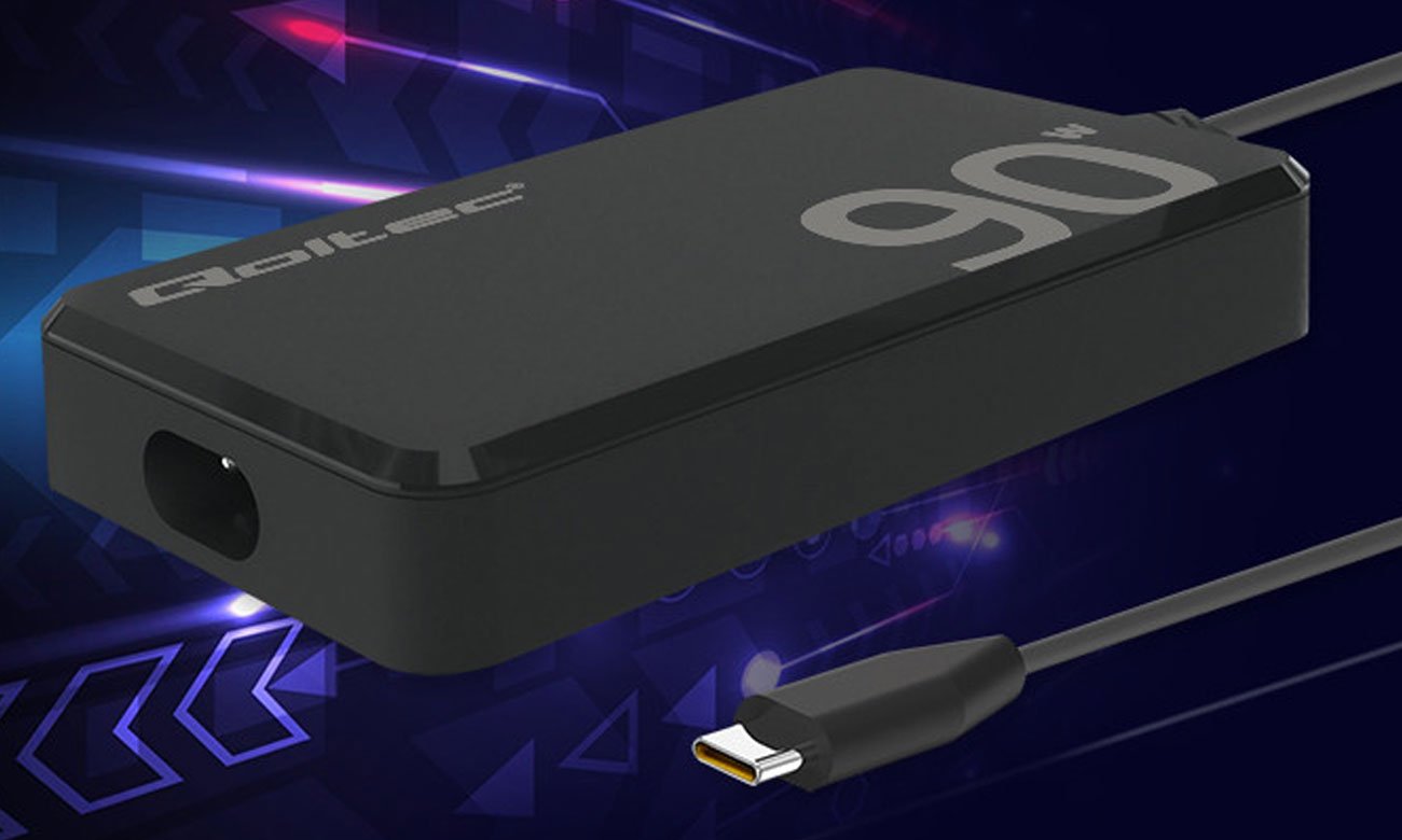 Ładowarka sieciowa Qoltec 52422 90W GaN Super Fast SLIM - Widok ogólny