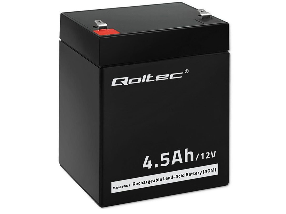 Qoltec Akumulator AGM 12V 4.5Ah LongLife