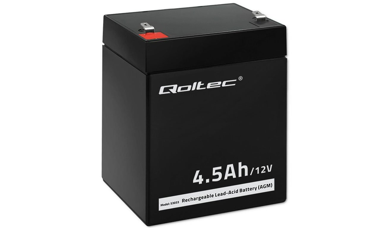 Qoltec Akumulator AGM 12V 4.5Ah LongLife
