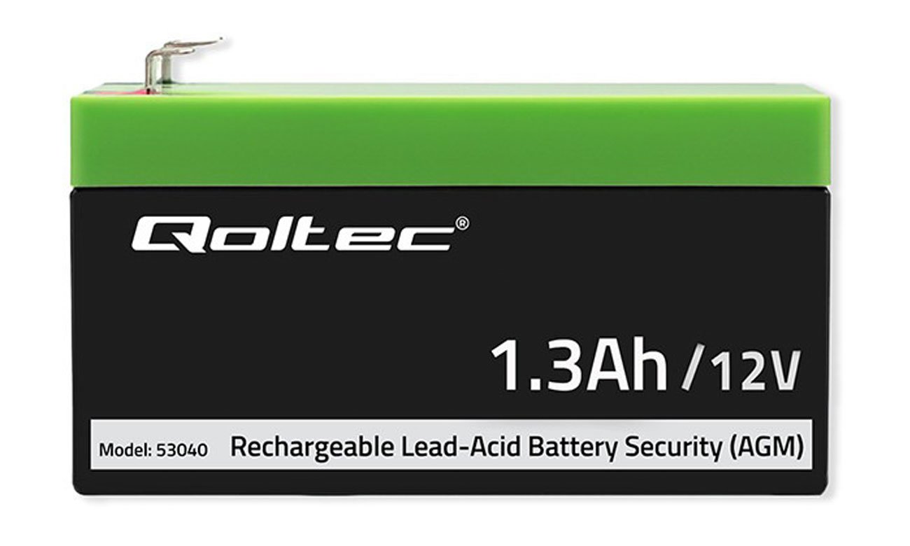 Qoltec Akumulator AGM 12V 1.3Ah max. 19.5A 53040