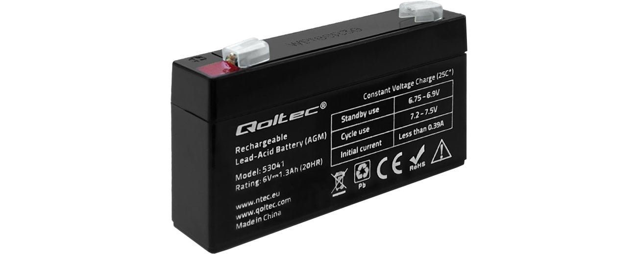 Qoltec Akumulator AGM 6V 1.3Ah max. 19.5A 53041