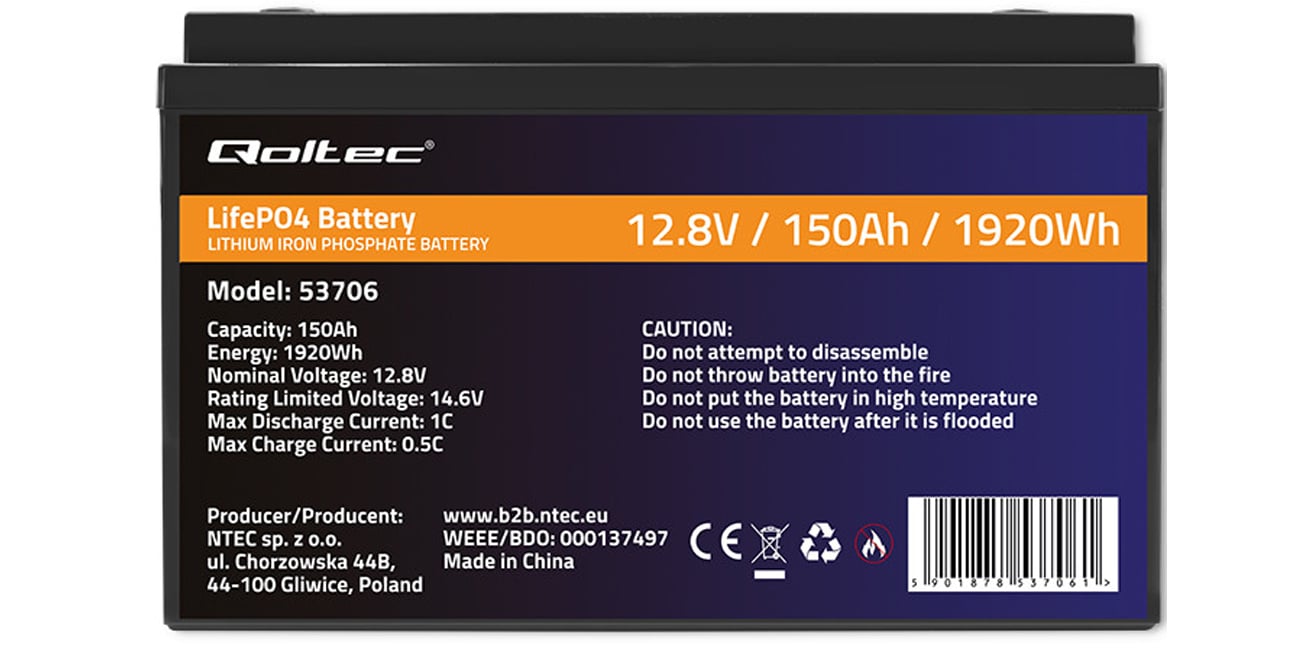 Qoltec LiFePO4 wygląd