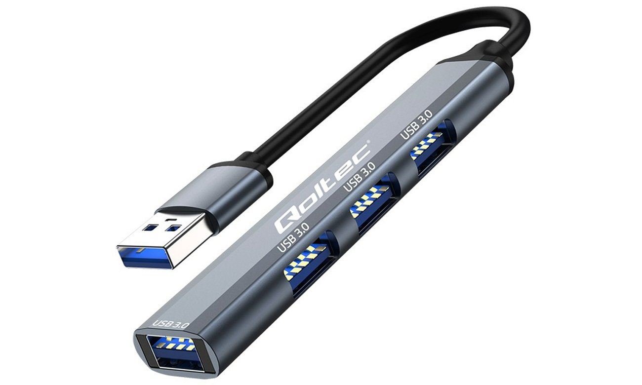 Hub Qoltec USB-A 4x USB 3.0