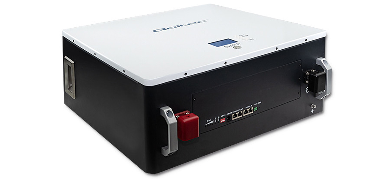 Qoltec LiFePO4 (5kWh, 24V, BMS, LCD)