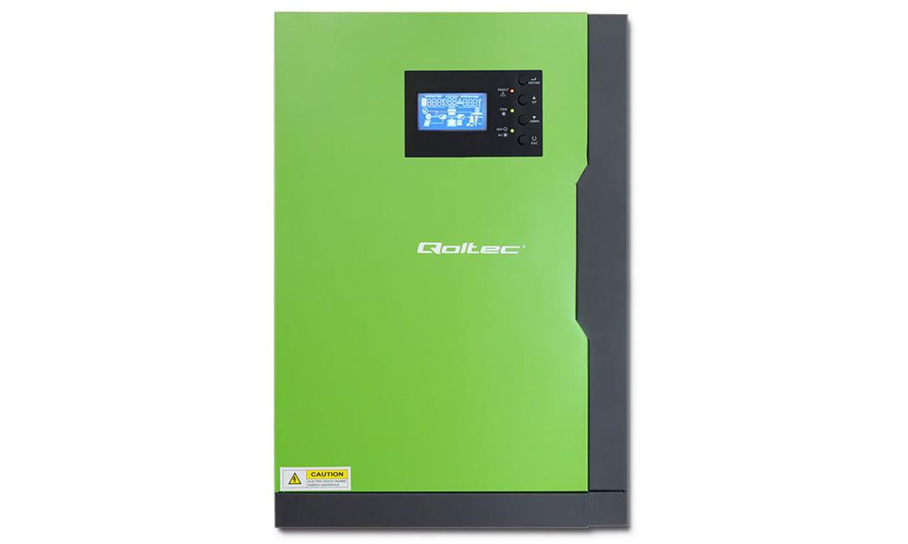 Qoltec Off-Grid 5.5kW / 100A / Sinus widok z przodu
