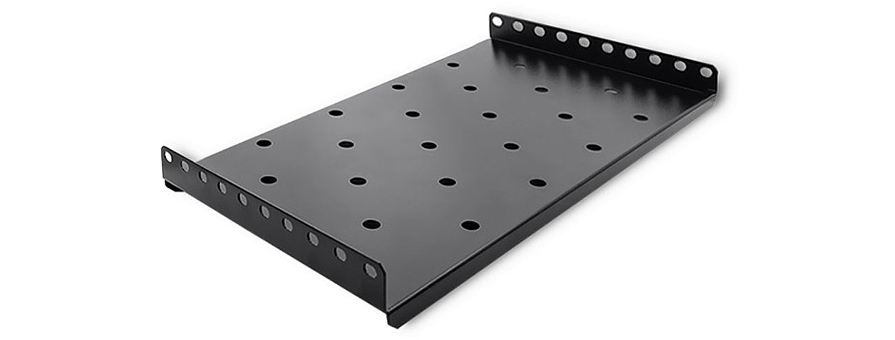 Qoltec 54472 półka do szafy RACK stała 490x250 czarna