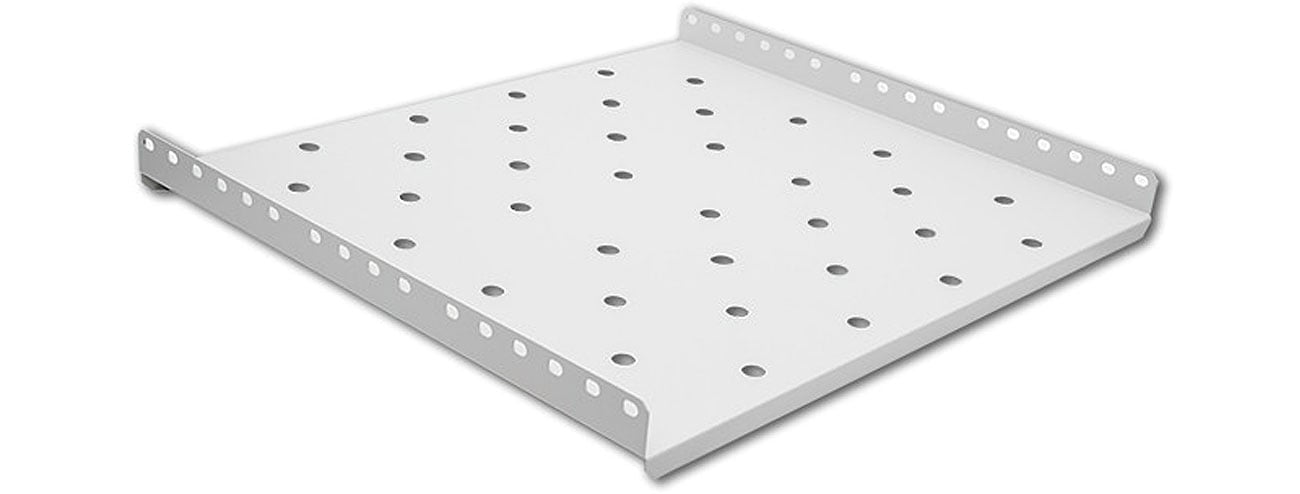 Qoltec 54503 półka do szafy RACK stała 490x433 szara