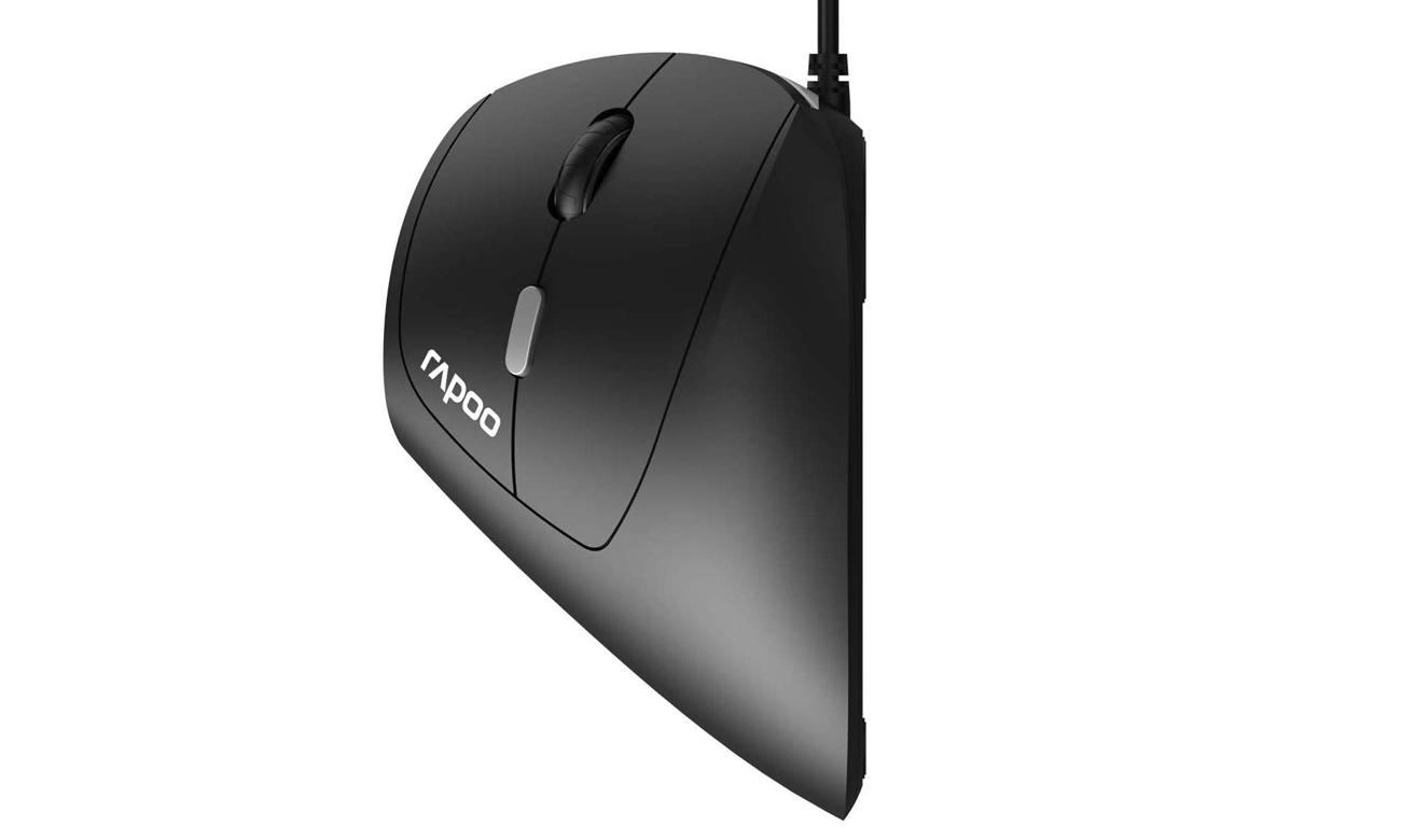 Mysz ergonomiczna RAPOO EV200 widok z góry pod kątem
