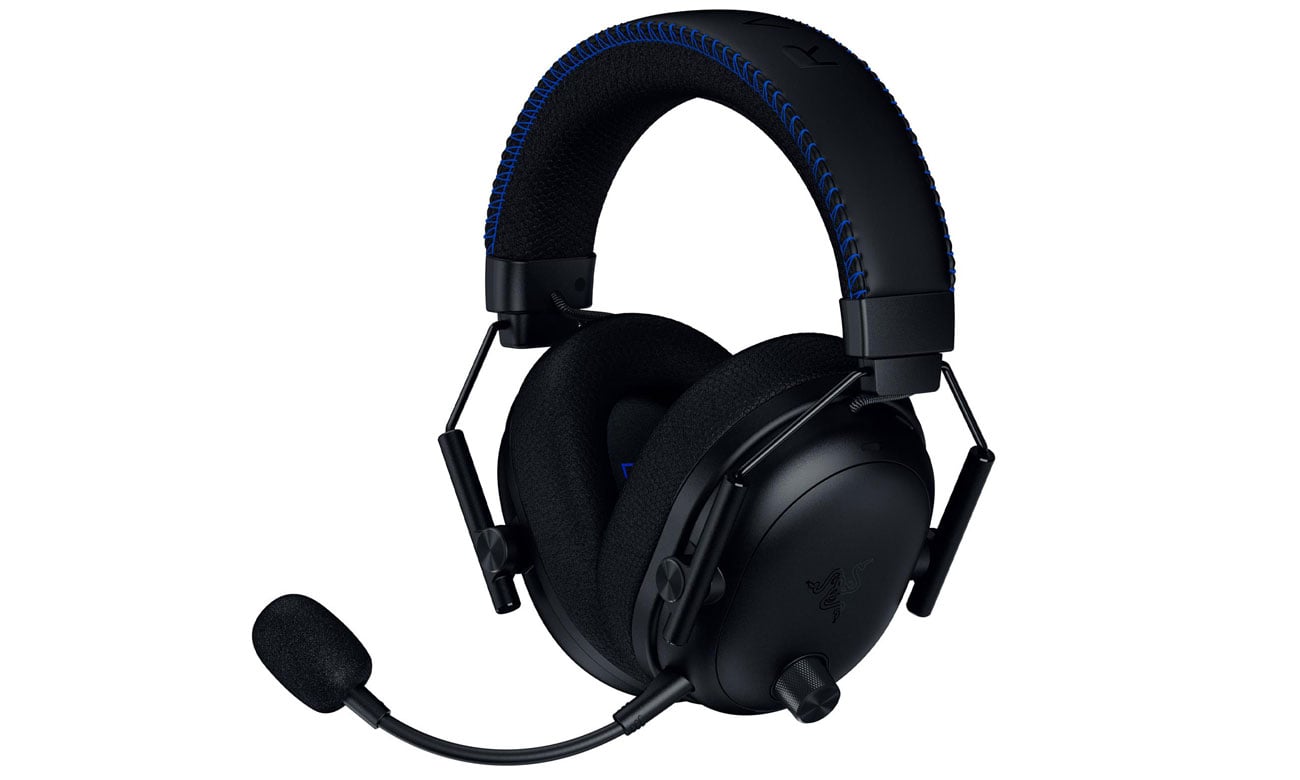 Zestaw słuchawkowy Razer BlackShark V3 Pro for PlayStation Black - Widok od przodu pod kątem
