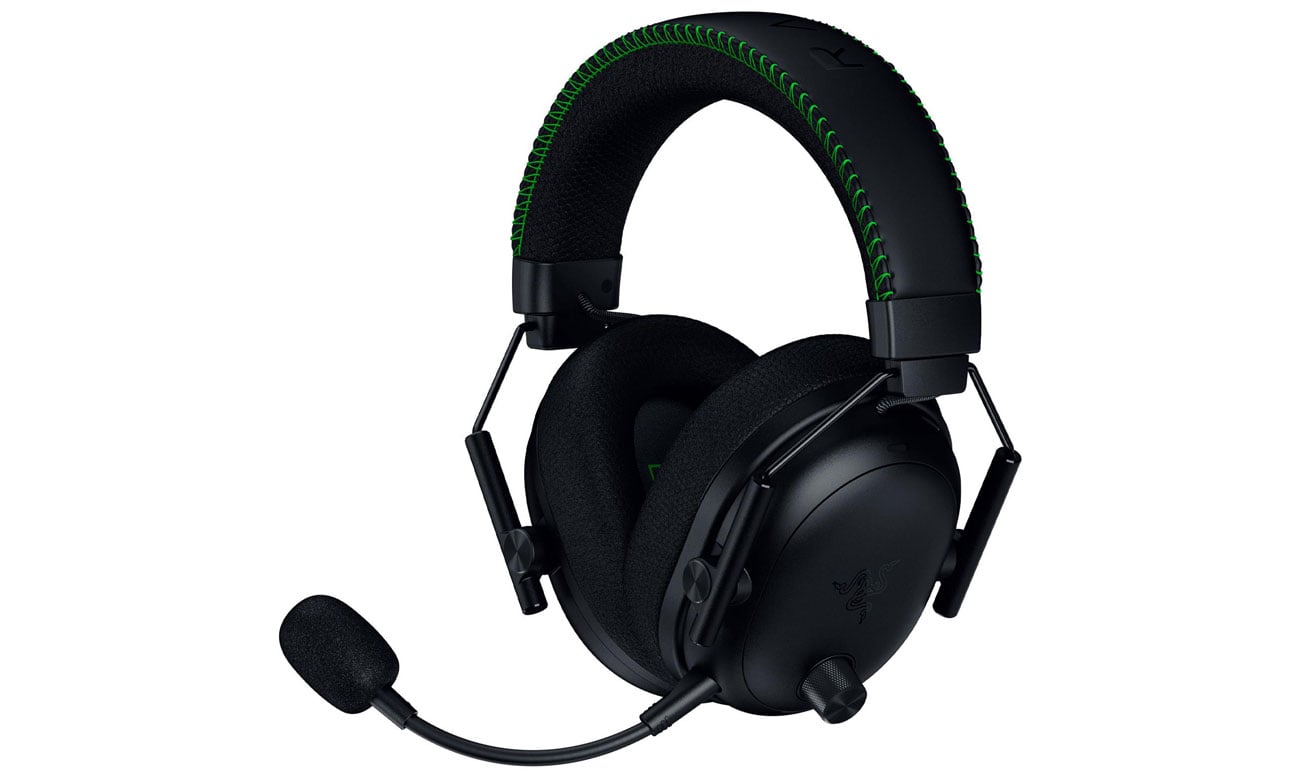Zestaw słuchawkowy Razer BlackShark V3 Pro for Xbox Black - Widok od przodu pod kątem