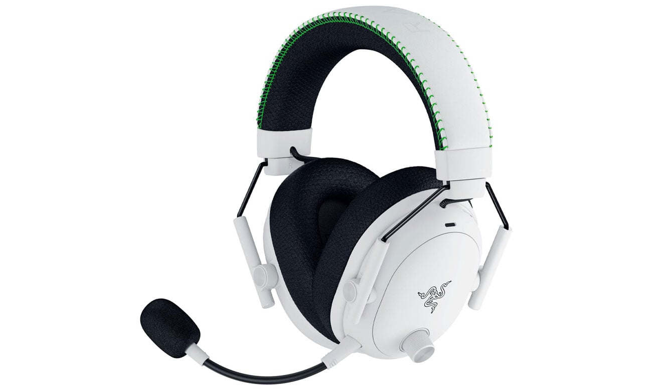 Zestaw słuchawkowy Razer BlackShark V3 Pro for Xbox White - Widok od przodu pod kątem