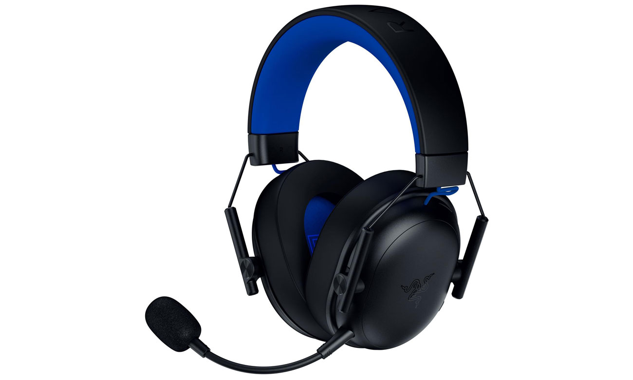 Zestaw słuchawkowy Razer BlackShark V3 X Hyperspeed for PlayStation  Black - Widok od przodu pod kątem