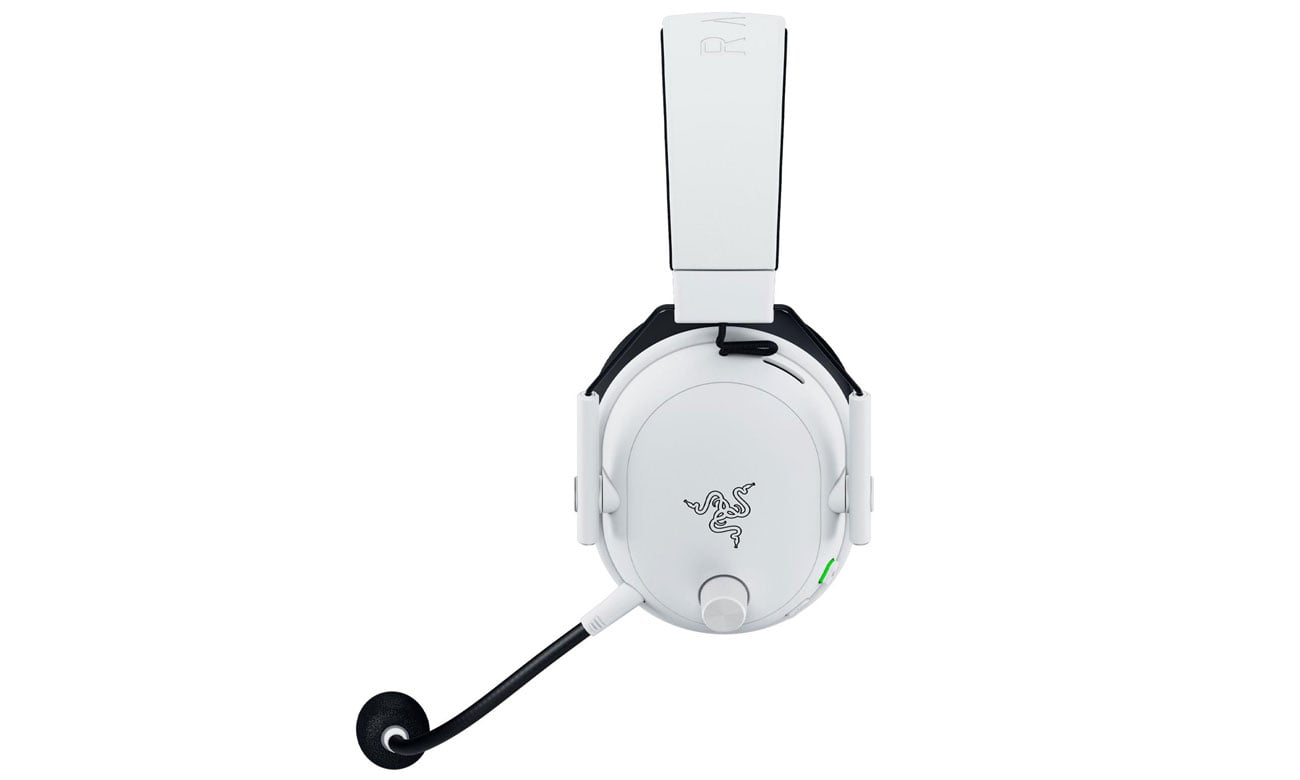 Razer BlackShark V3 White - Widok z boku