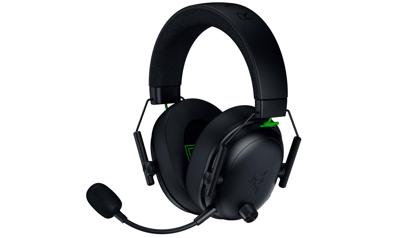 Razer BlackShark V3 for PlayStation Black - Widok od przodu pod kątem