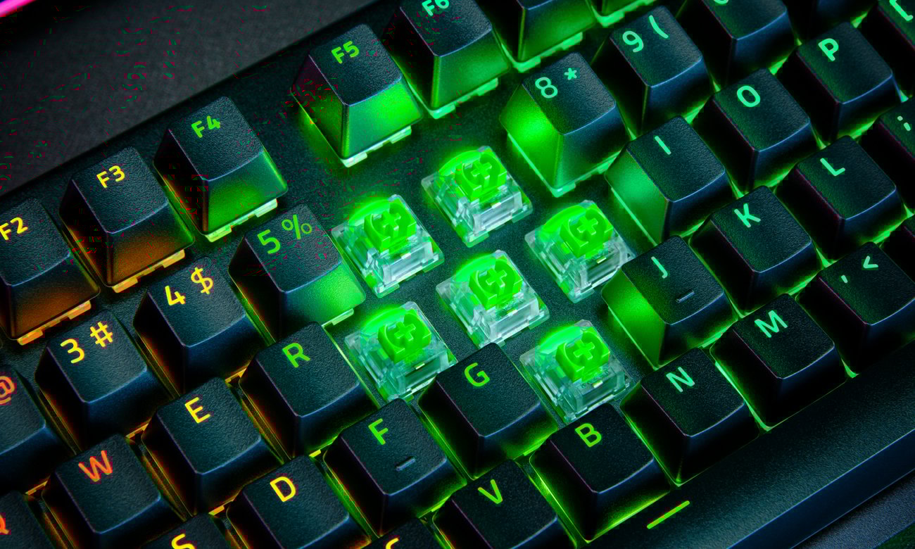 Razer BlackWidow V4 Zielone przełączniki