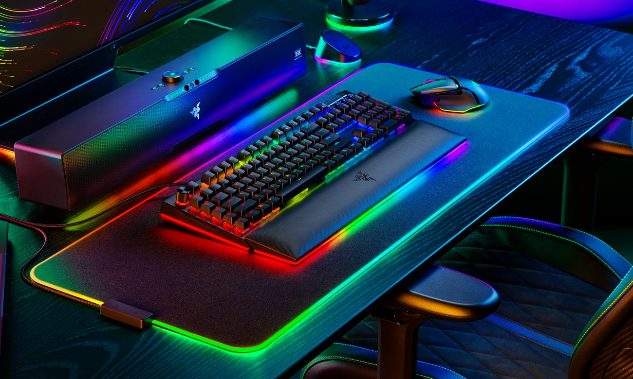 Razer BlackWidow V4 Aussehen am Arbeitsplatz