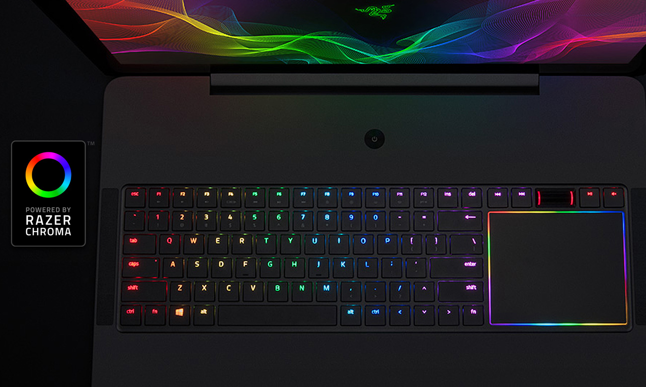 Razer Blade Pro Konfigurowalne podświetlenie klawiatury Razer Chroma
