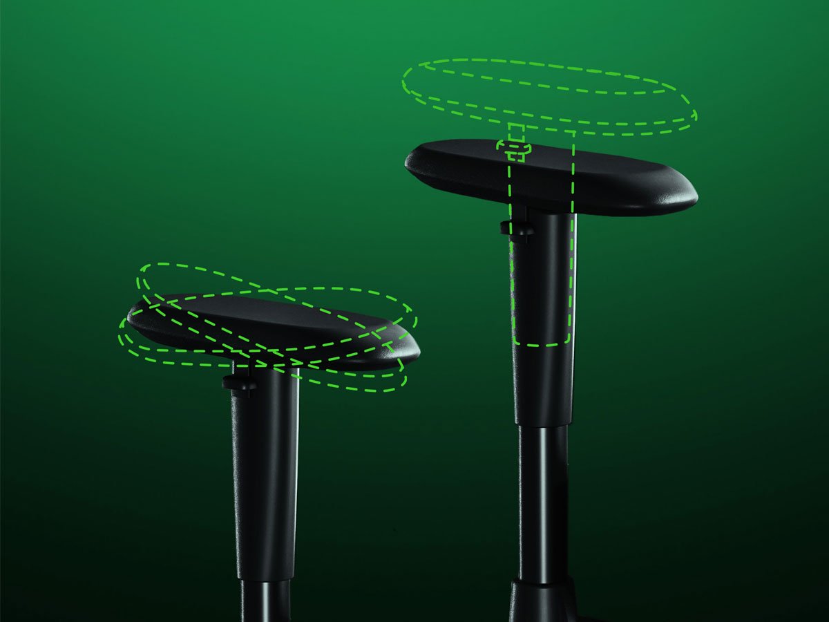 Fotel gamingowy Iskur V2 X Black / Green - Regulowane odchylenie i podłokietniki