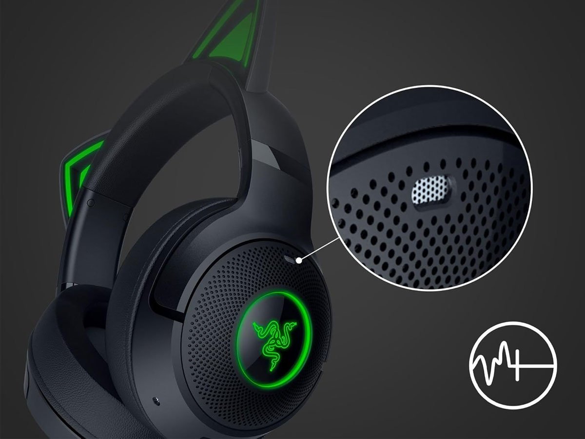 Zestaw słuchawkowy Razer Kraken Kitty V2 BT Black - Dźwięk bez kompromisów