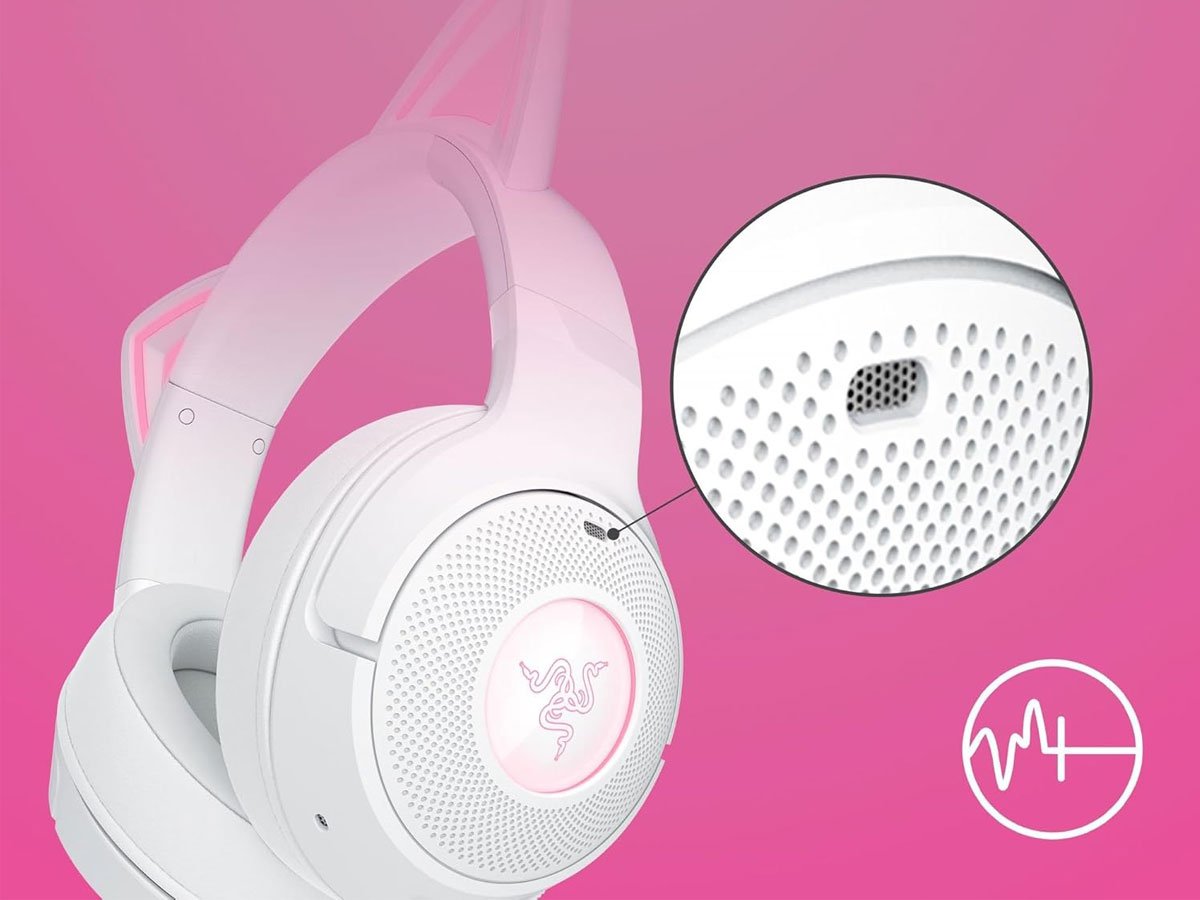 Zestaw słuchawkowy Razer Kraken Kitty V2 BT White - Dźwięk bez kompromisów