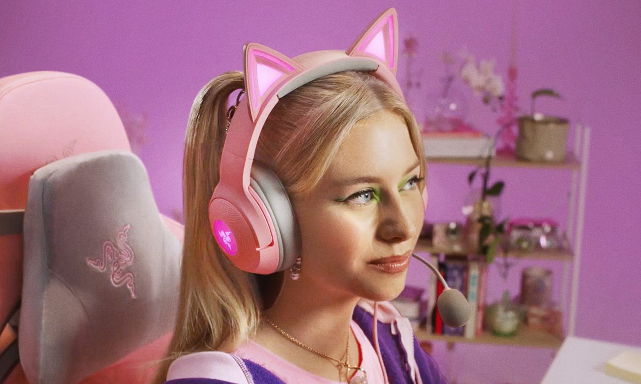 Кварцова гарнітура Razer Kraken Kitty V2 - графіка стилю життя