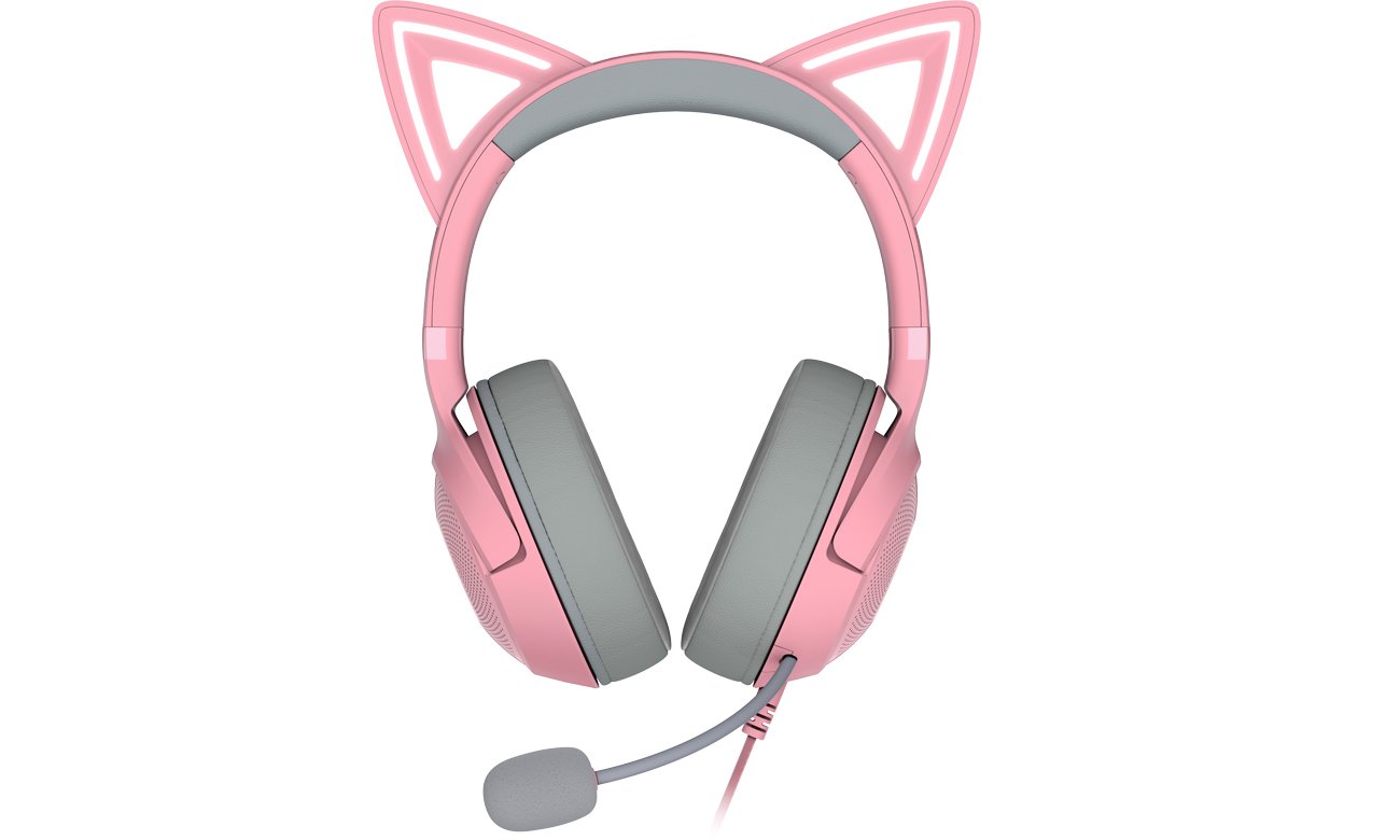 Кварцова гарнітура Razer Kraken Kitty V2 - вид спереду