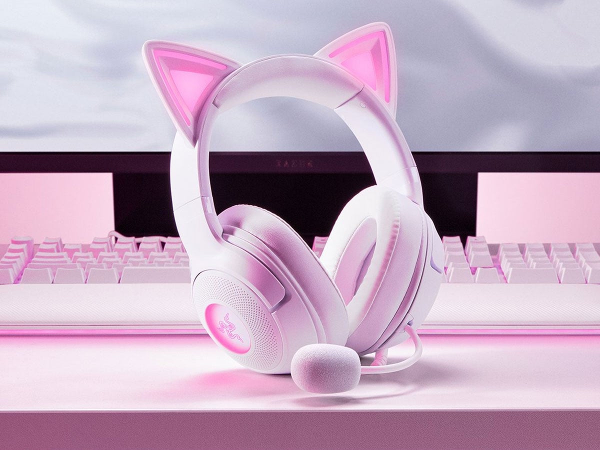 Zestaw słuchawkowy Razer Kraken Kitty V2 White - Grafika lifestyle