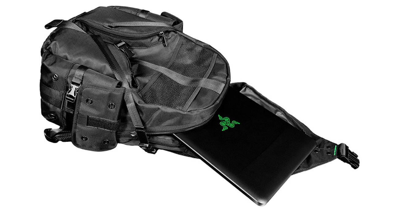 Razer Mercenary Backpack bezpieczne wnętrze ochrona laptopa