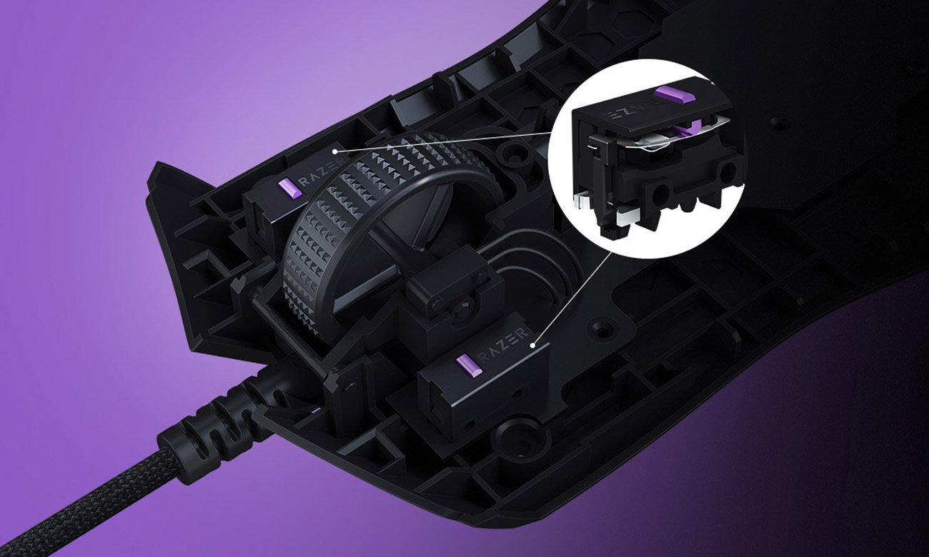 Mysz dla graczy Razer Viper Przełączniki