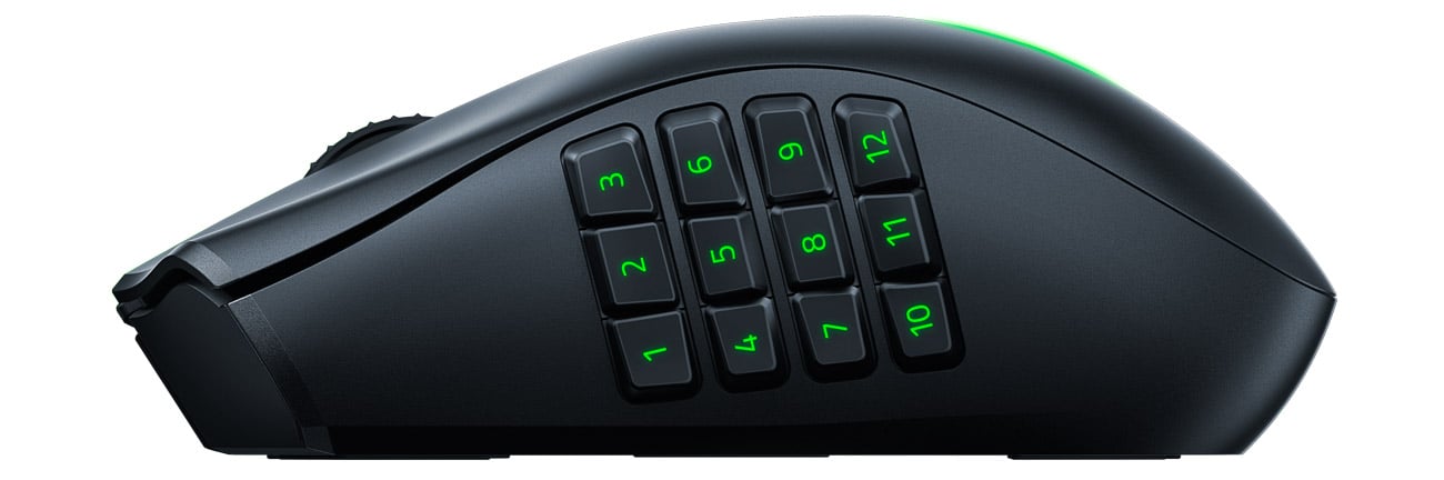 Razer Naga V2 Pro Seitenansicht, Seitentasten